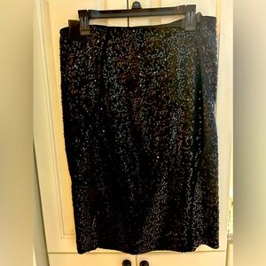 NWT black sequin skirt.